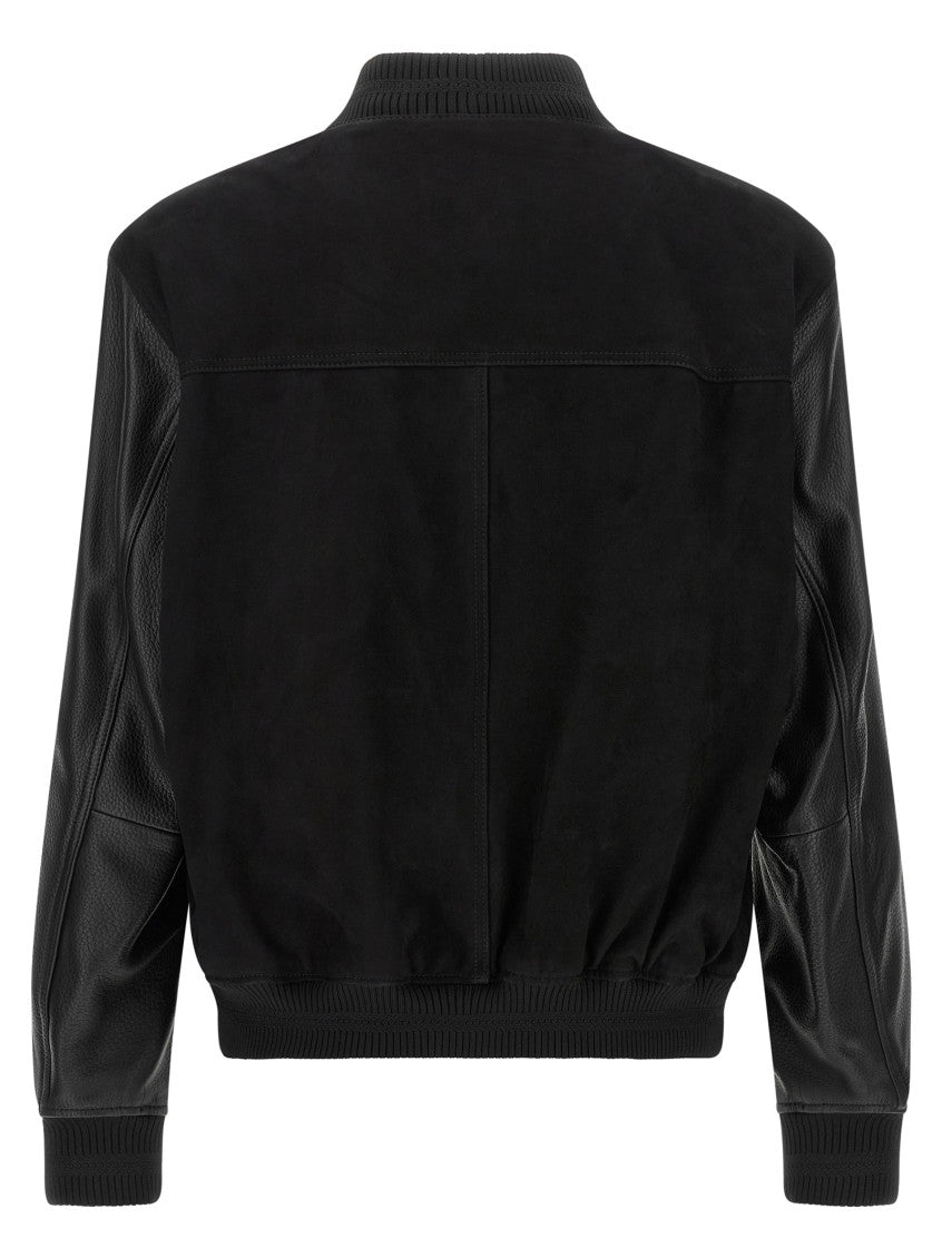 Black Logo Bomber Jacket 2