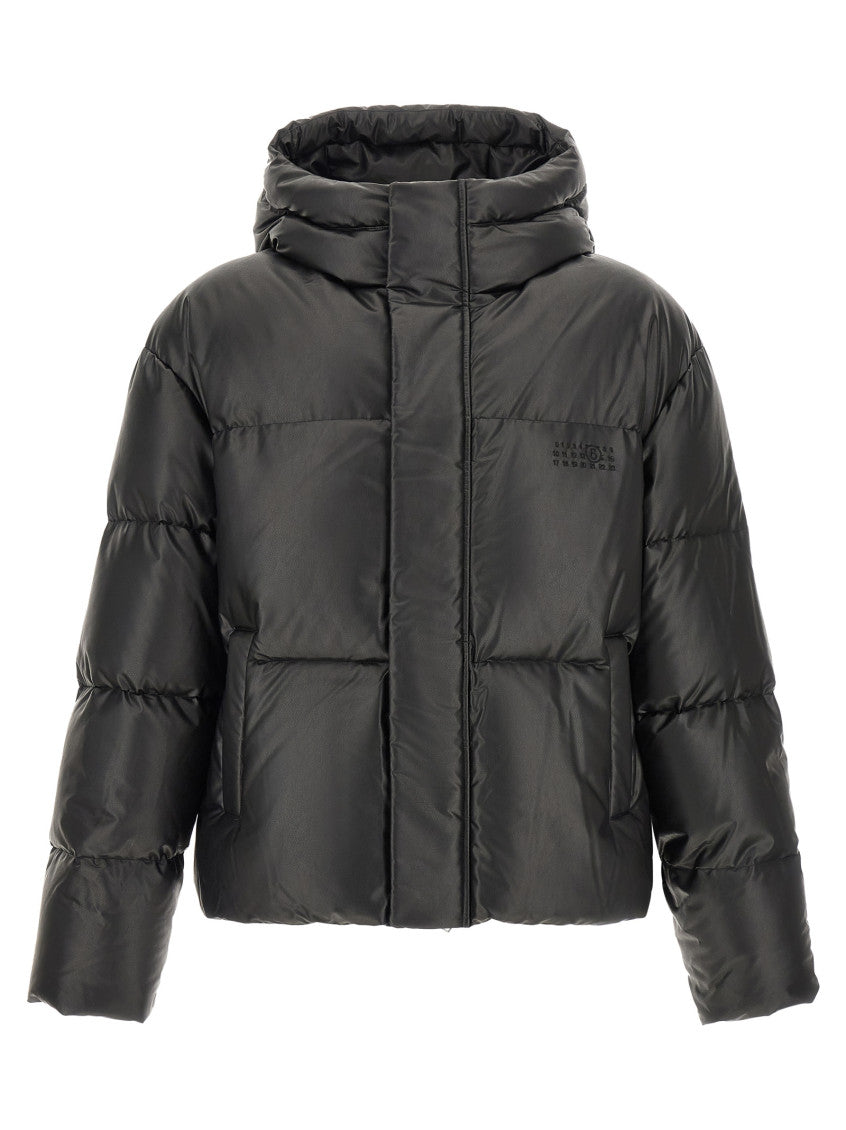 Black Quilted Hood Jacket 1