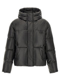 Black Quilted Hood Jacket 1