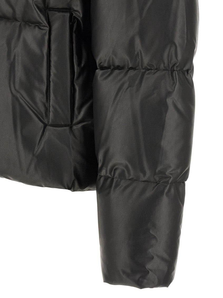 Black Quilted Hood Jacket 4