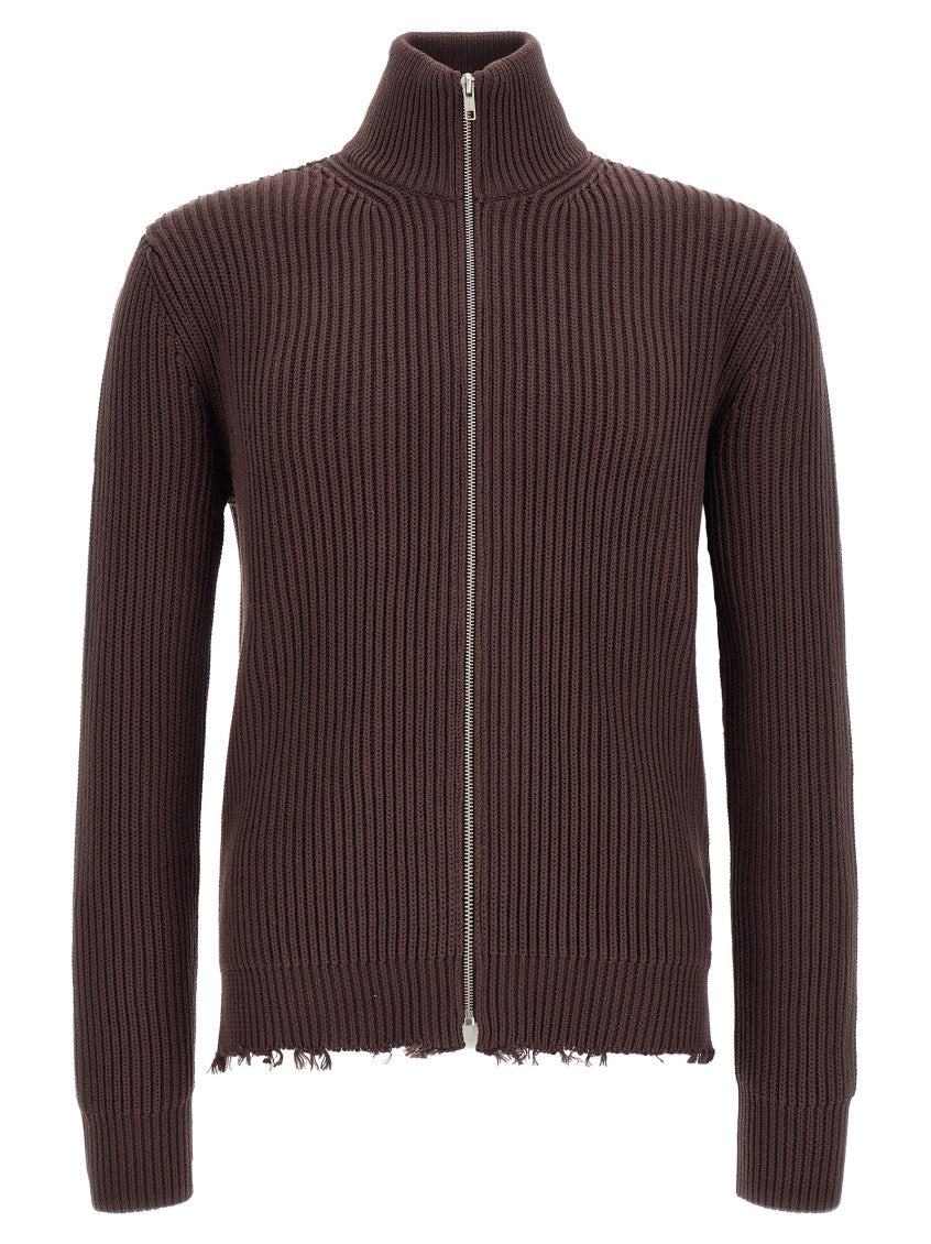 Brown Knitted Turtle Neck Sweater 1