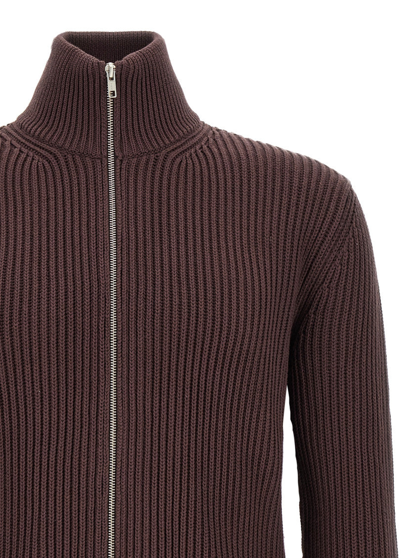 Brown Knitted Turtle Neck Sweater 3