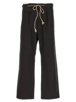 Dark Brown Straight Pants 1