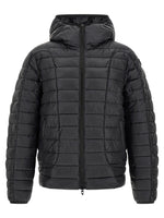 Black Quilted Hood Jacket 1