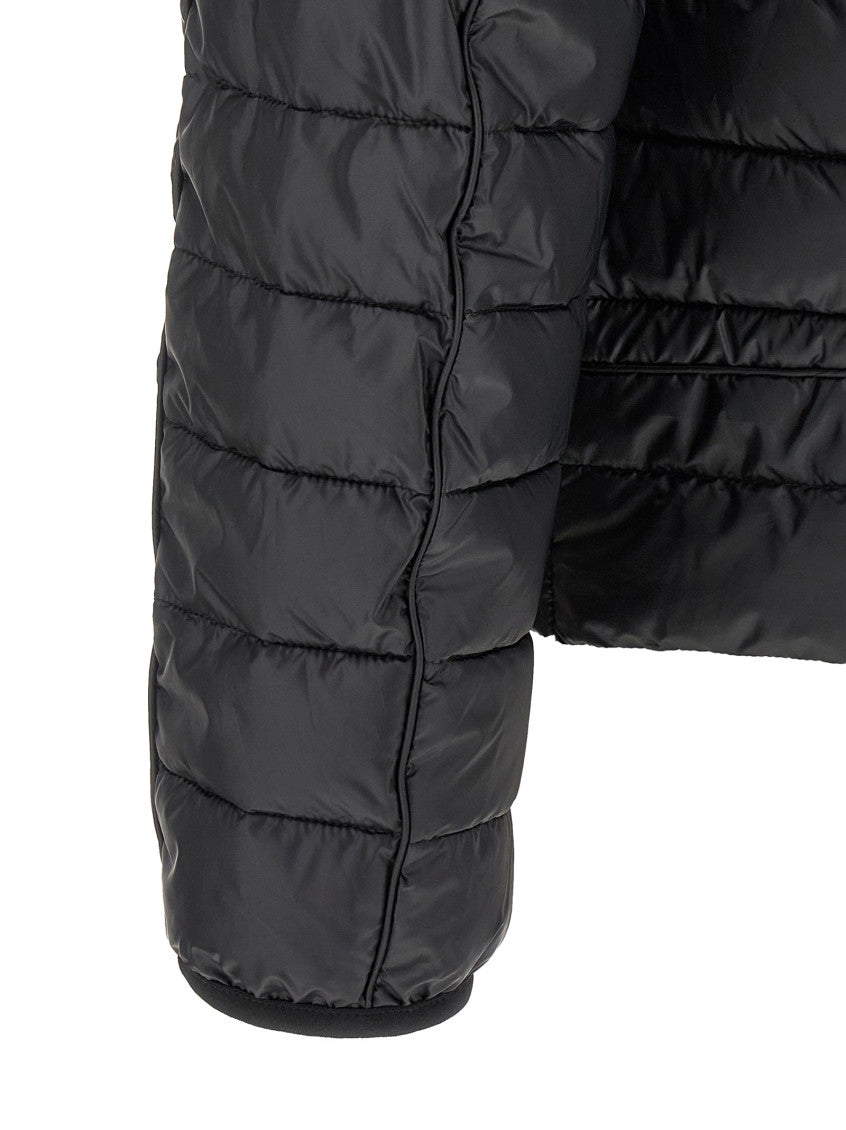 Black Quilted Hood Jacket 4