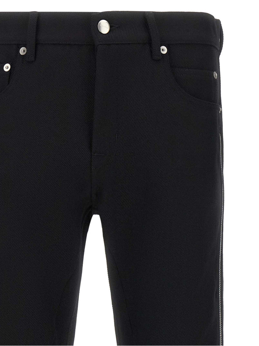 Black Straight Low Rise Jeans 4