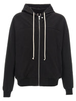 Black Solid Hooded Sweatshirt 1
