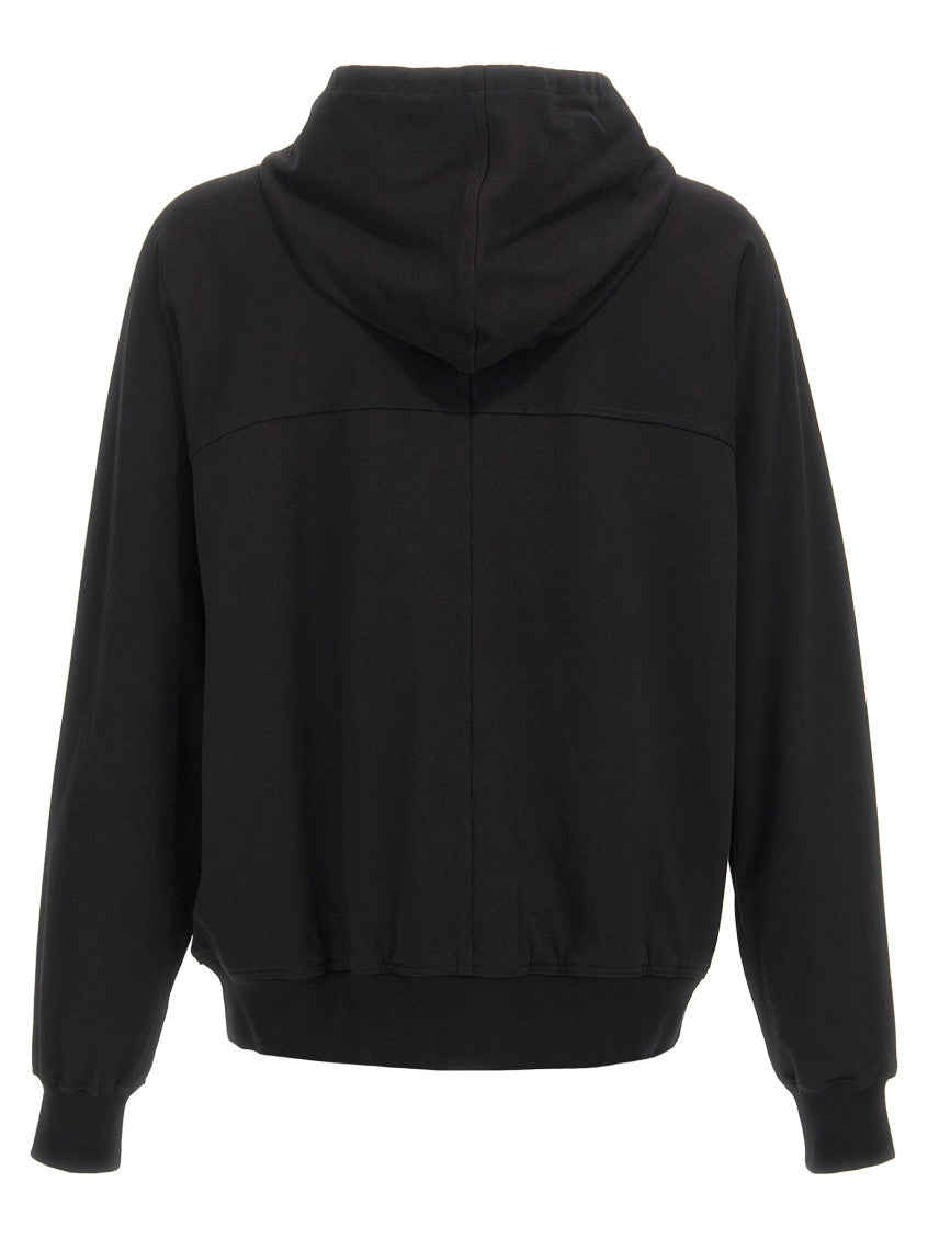 Black Solid Hooded Sweatshirt 2