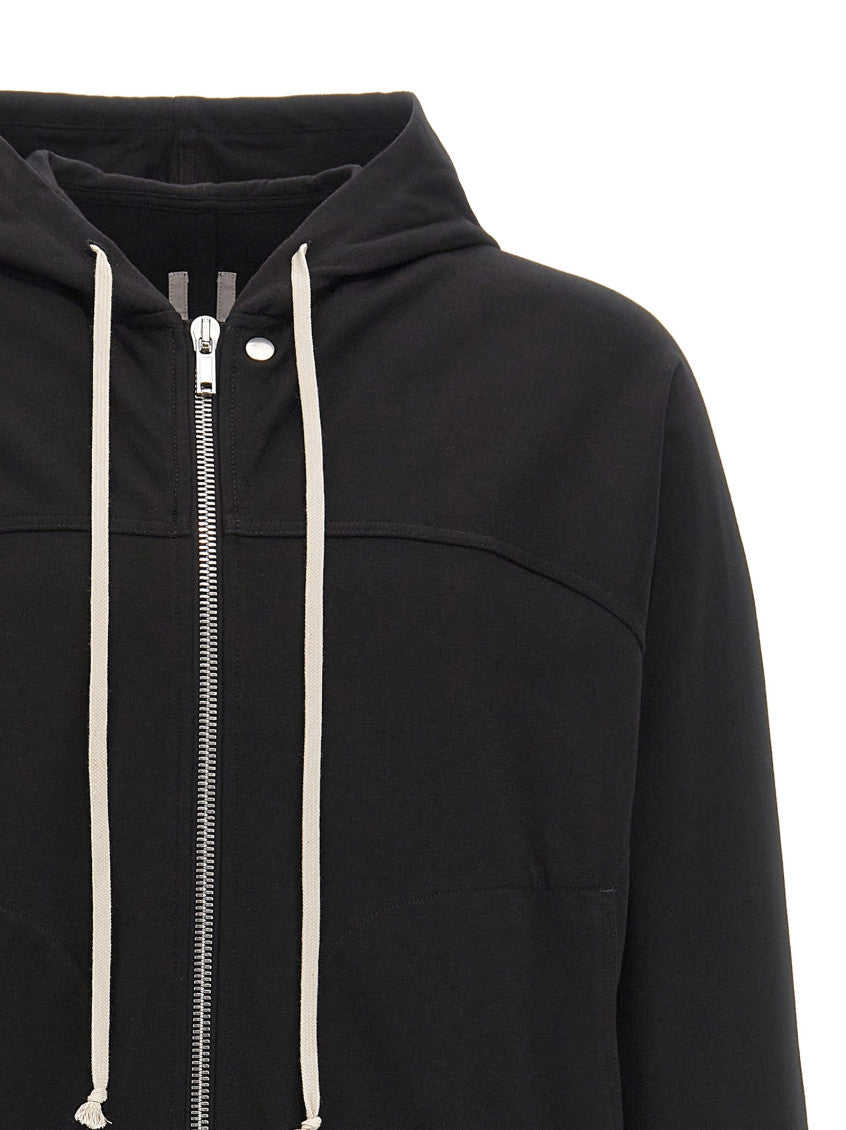 Black Solid Hooded Sweatshirt 3