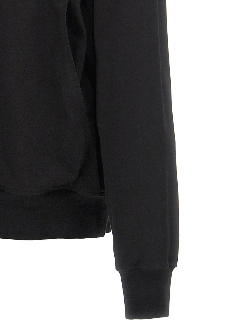 Black Solid Hooded Sweatshirt 4