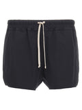 Black Solid Swim Shorts 1