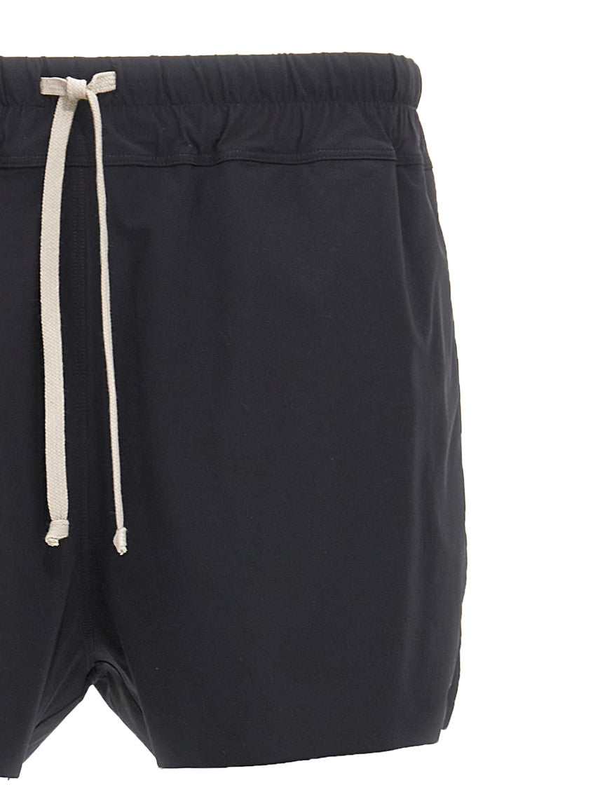Black Solid Swim Shorts 3