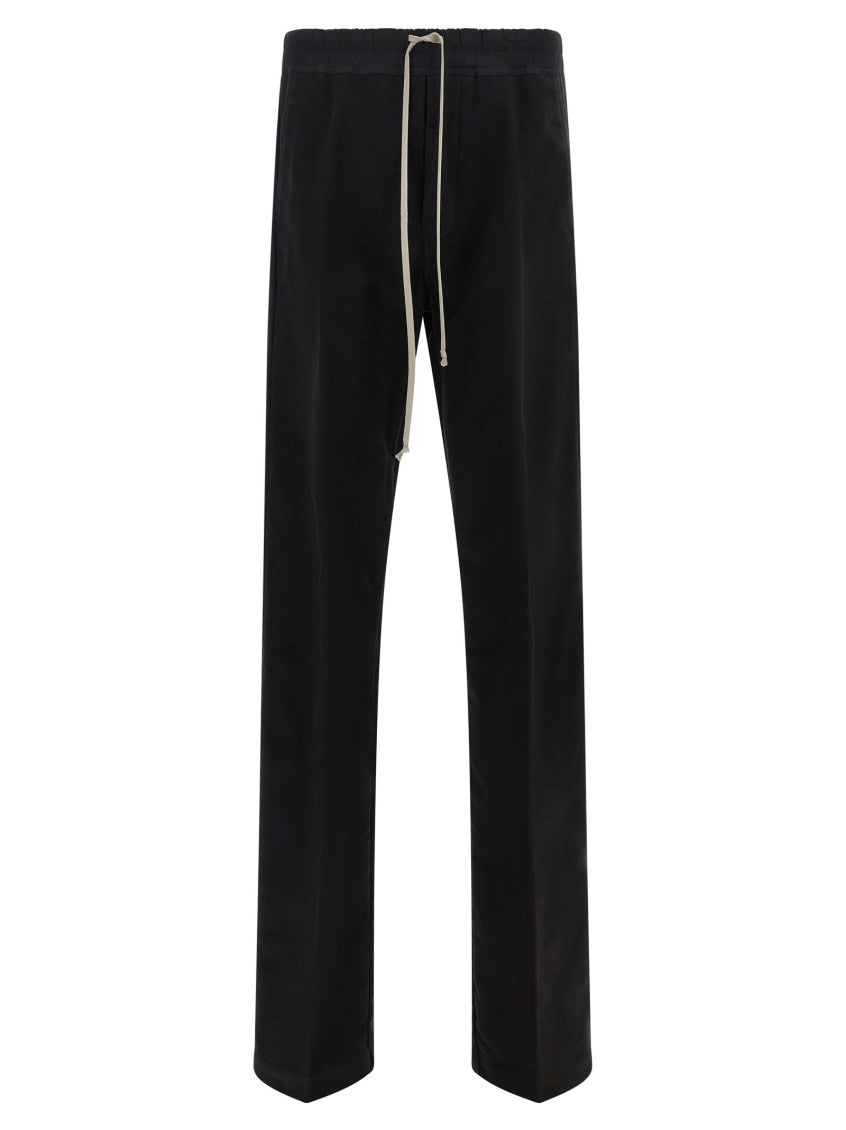 Black Straight Drawstring Pants 1