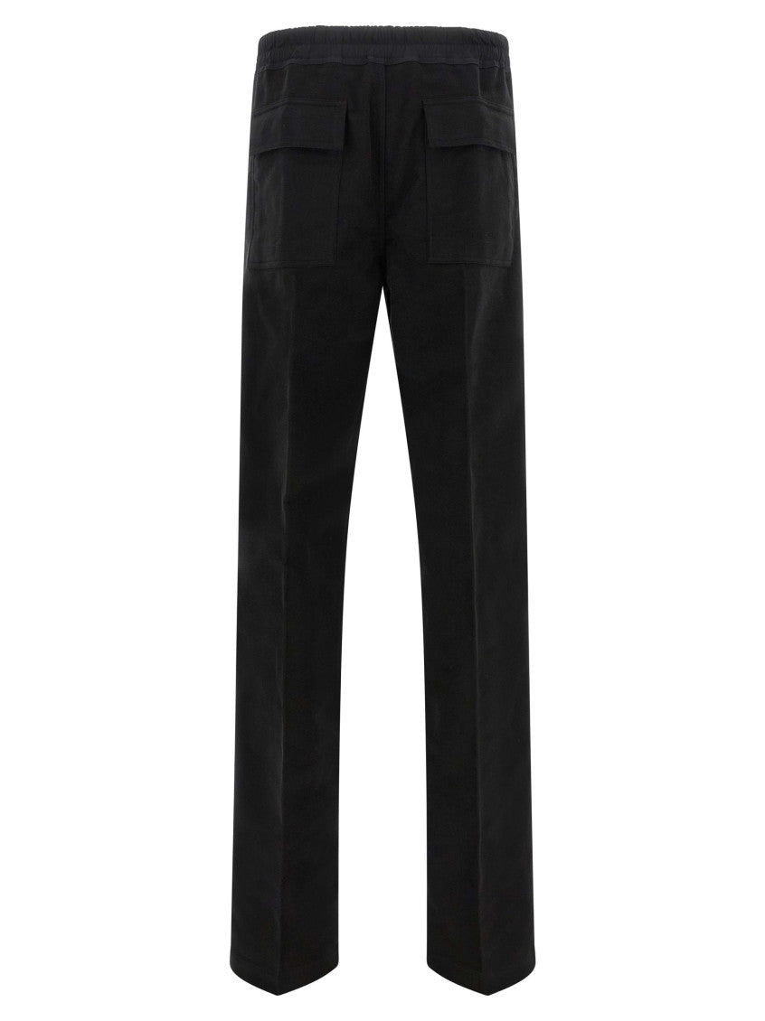 Black Straight Drawstring Pants 2