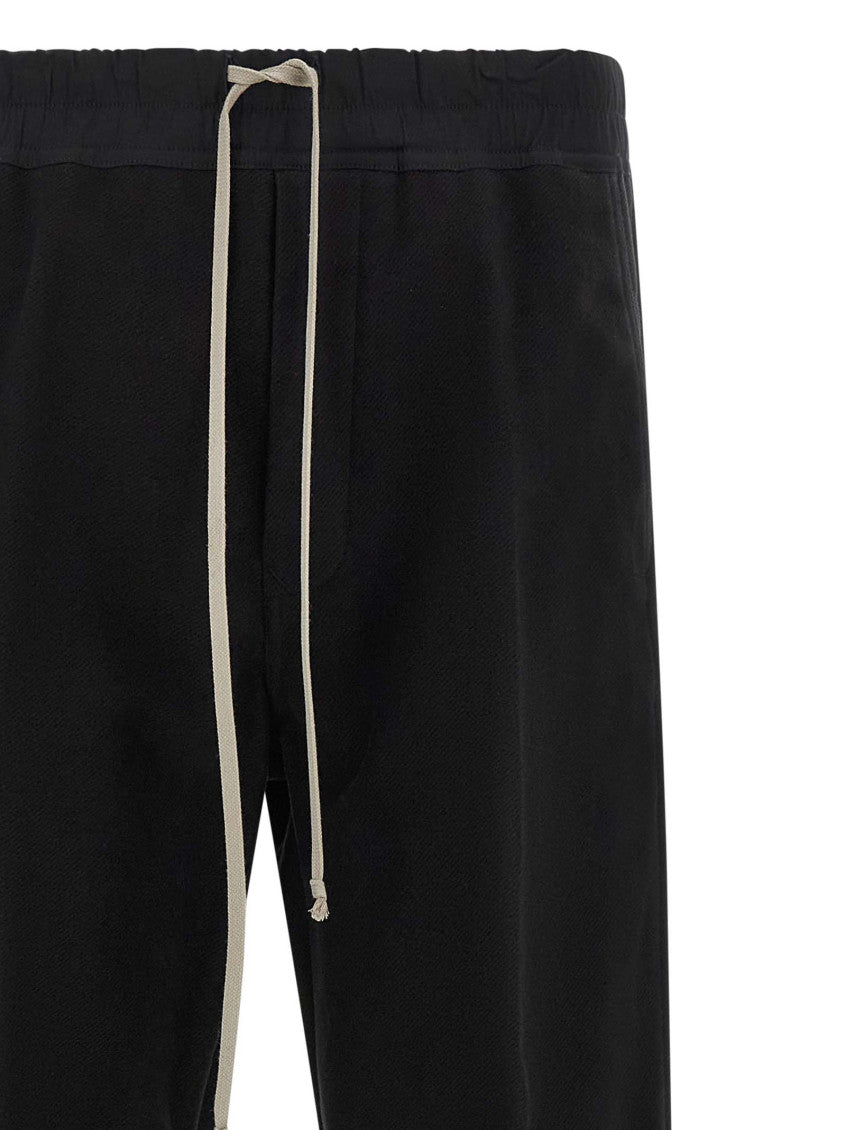 Black Straight Drawstring Pants 3