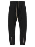 Black Regular Drawstring Pants 1