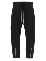 Black Regular Drawstring Pants 1