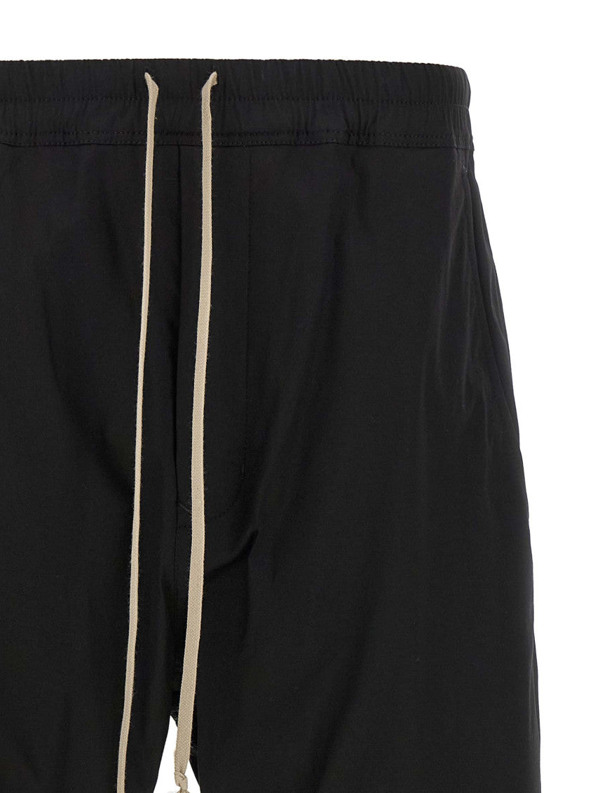 Black Regular Drawstring Pants 3