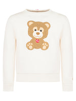Girls White Graphic Sweatshirt 1