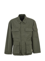 Olive Shirt Collar Jacket 1