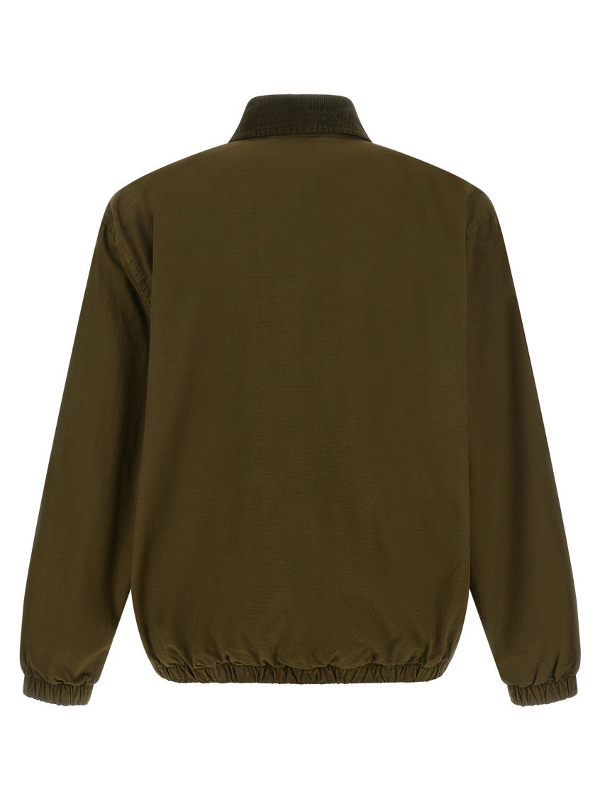 Green Shirt Collar Jacket 2
