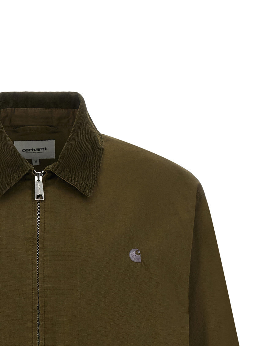 Green Shirt Collar Jacket 3
