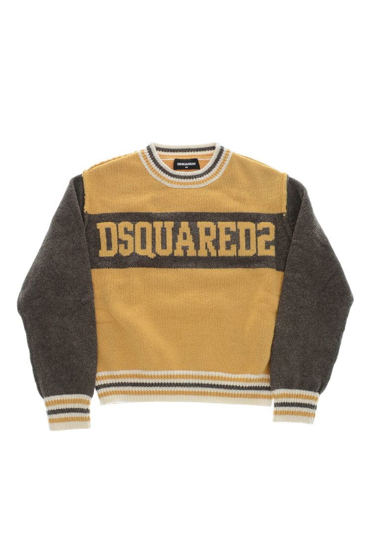 Boys Yellow Logo Sweater 1
