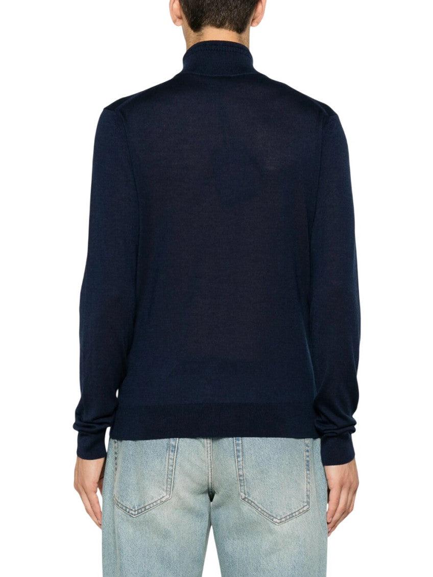 Navy Blue Zip Up Sweater 3
