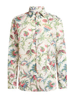 White Regular Floral Shirt 1