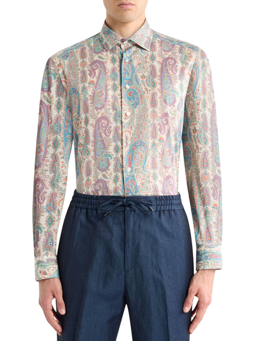 Multicolor Regular Paisley Shirt 2