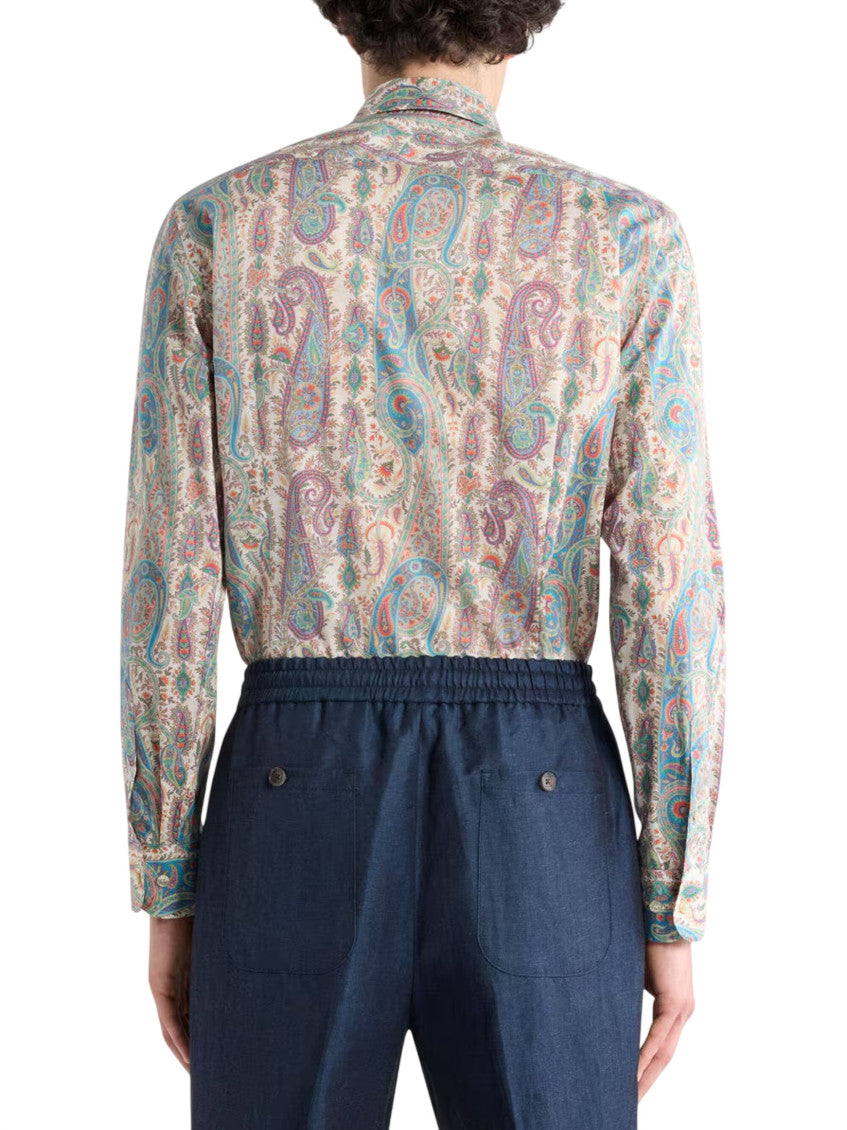 Multicolor Regular Paisley Shirt 3