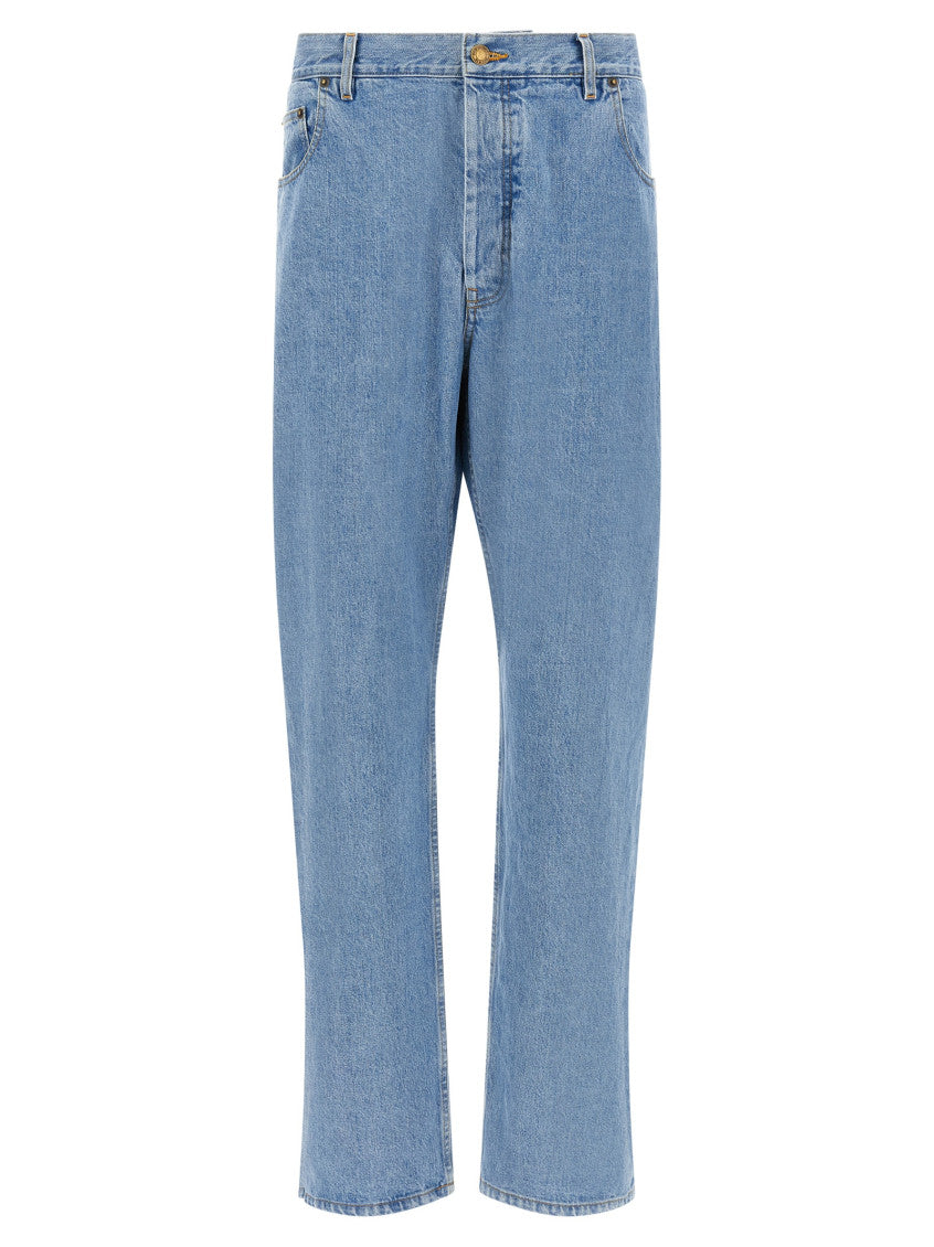 Light Blue Straight Jeans 1