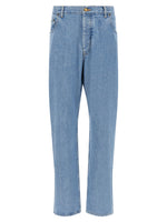 Light Blue Straight Jeans 1