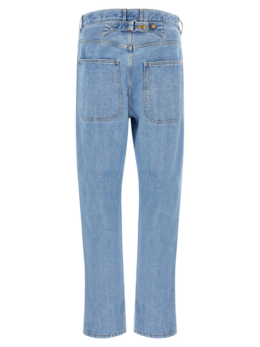 Light Blue Straight Jeans 2