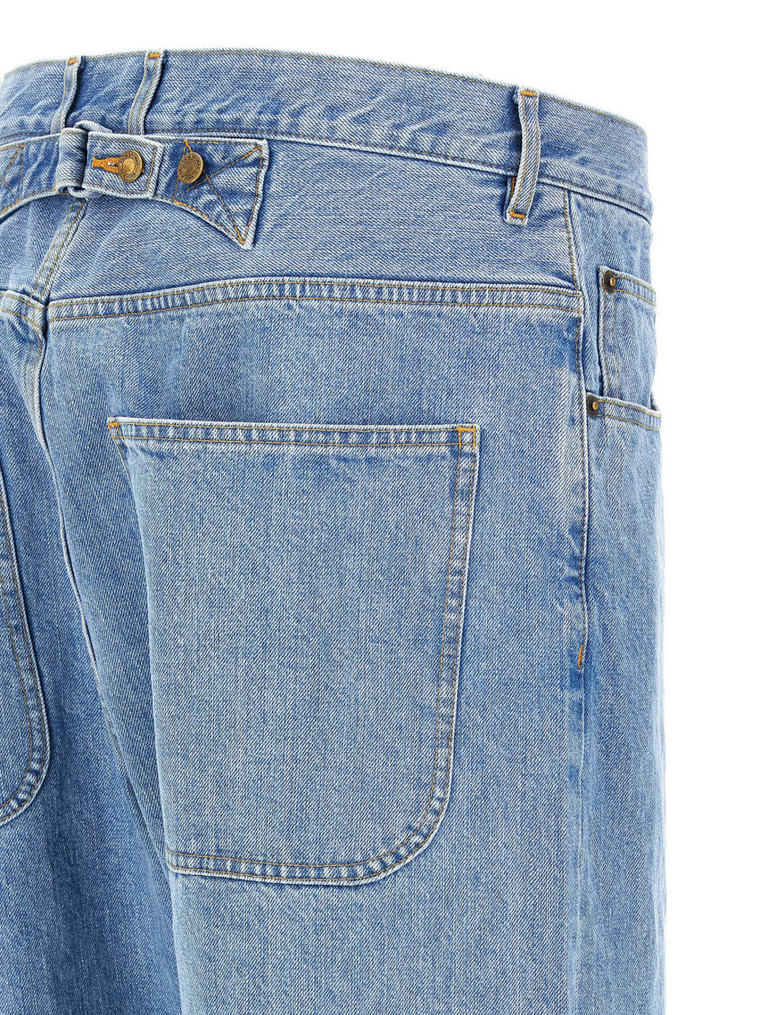 Light Blue Straight Jeans 4