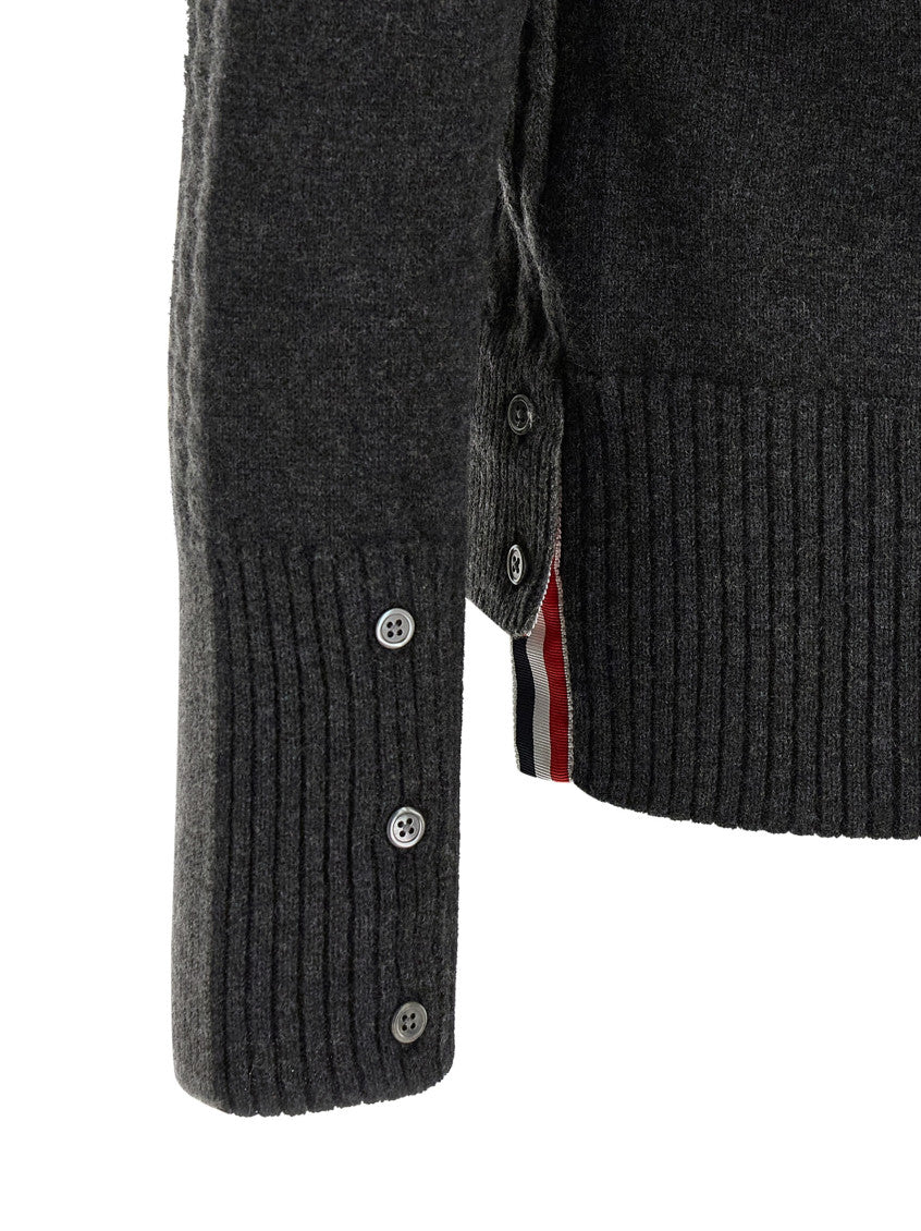 Grey Textured Shirt Collar Polo 4