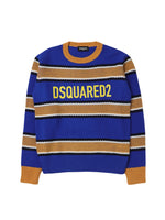 Boys Blue Stripes Sweater 1