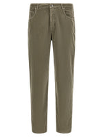 Green Straight Flat Front Pants 1