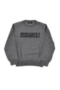 Boys Grey Logo Sweater 1