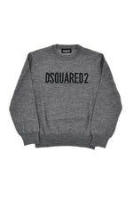 Boys Grey Logo Sweater 1