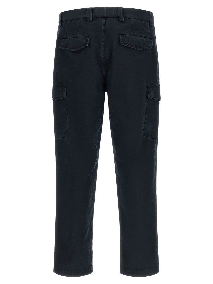 Blue Straight Cargo Pants 2
