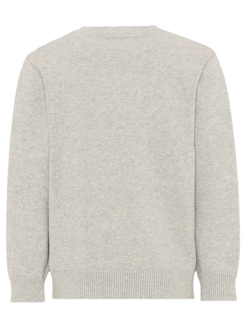 Boys White Graphic Sweater 2
