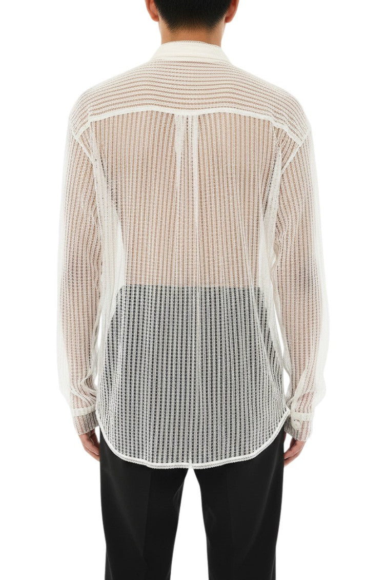 White Relaxed Lace Shirt 2
