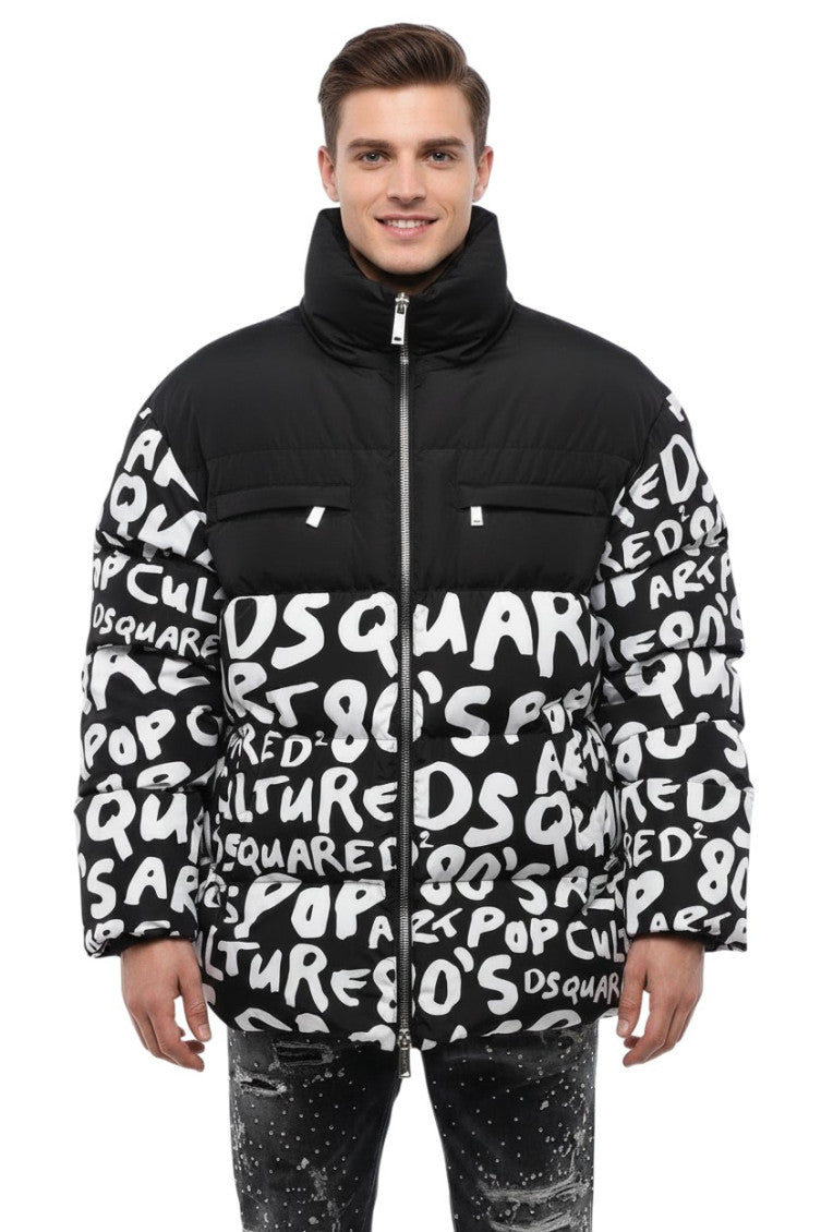 Black Mock Collar Jacket 1