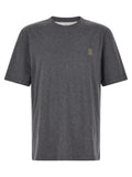 Grey Logo Crew Neck T-Shirt 1