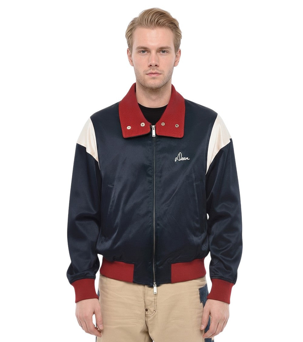 Navy Blue Bomber Jacket 1