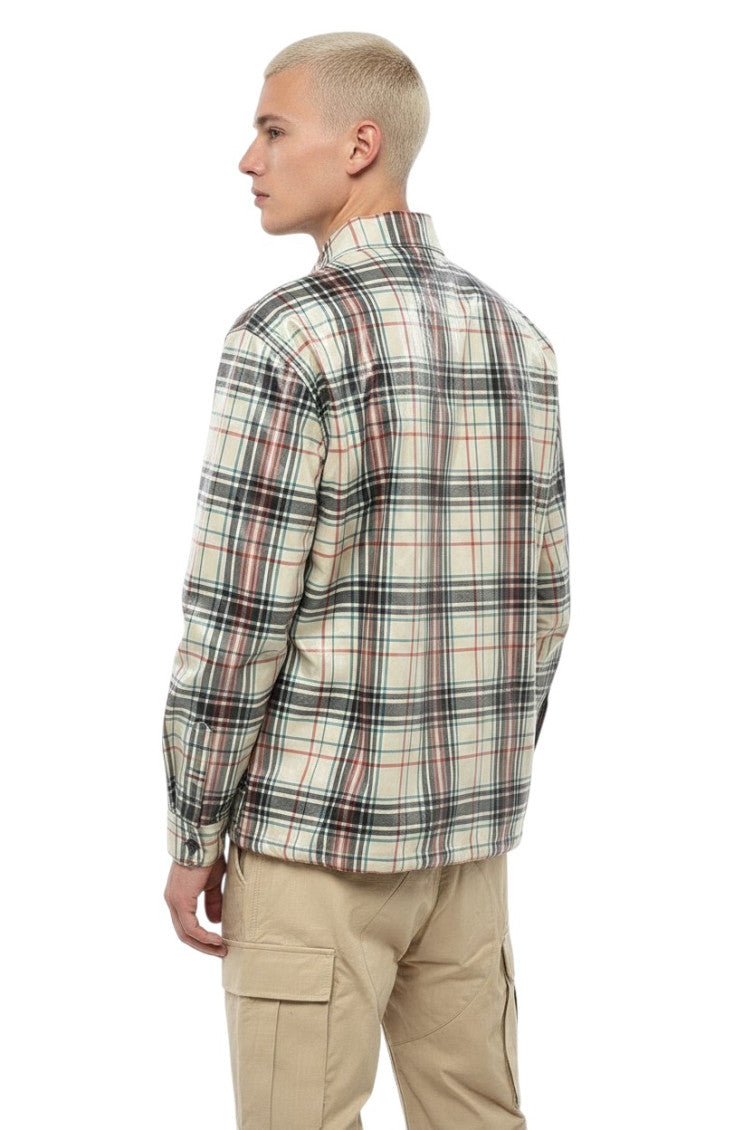 Beige Logo Check Overshirt 2