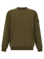 Green Solid Crew Neck Sweatshirt 1