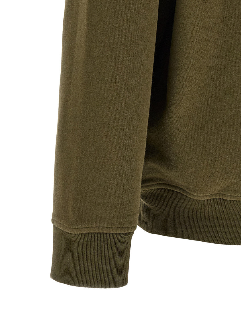 Green Solid Crew Neck Sweatshirt 4