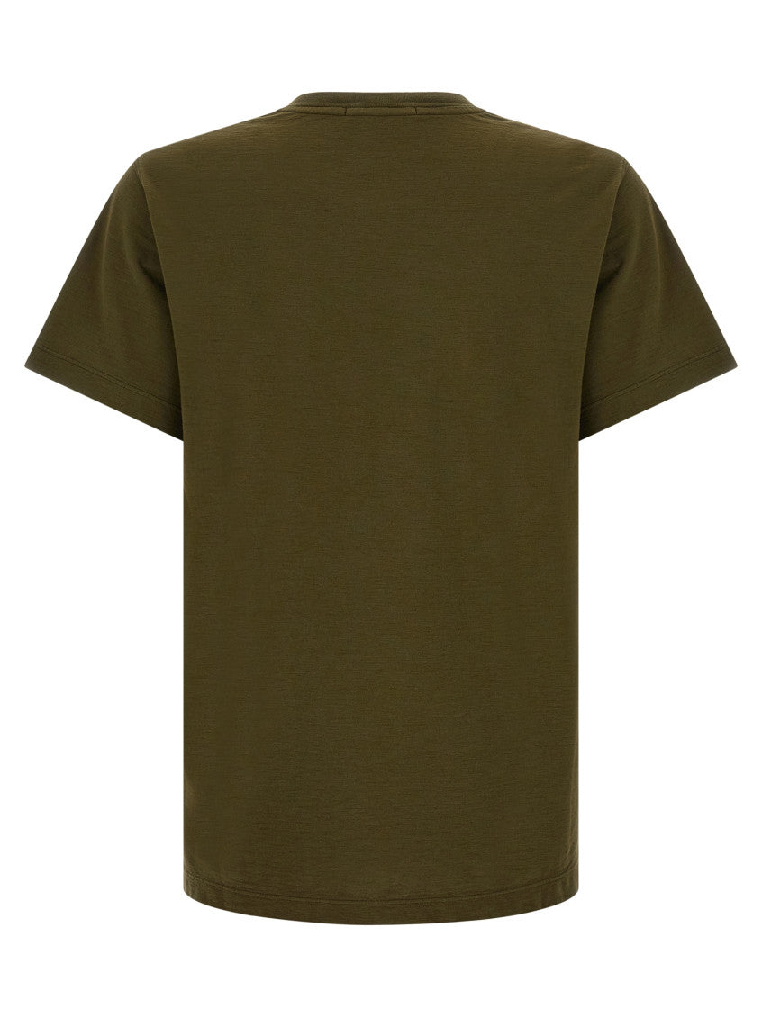 Green Solid Crew Neck T-Shirt 2